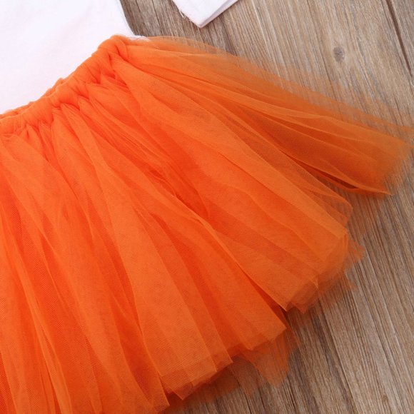 Thanksgiving Turkey Baby Girls Tutu Outfit Set - Picture 3 of 5